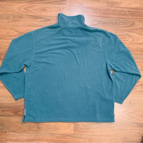 Zegna S Sport 1/4 Zip Fleece Pullover Sweater Men’s Size Large Light Green - Picture 2 of 9